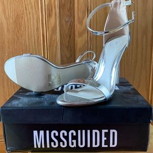 Strappy Silver Heels